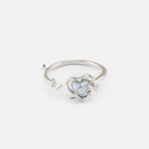 NHẪN CRYSTAL STONE TRIPLE TINY BUTTERFLY AND PEARL LINE