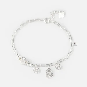 LẮC DOUBLE COIN AND BUTTERFLY CHARM
