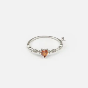NHẪN MIDI BIG RED HEART GEM